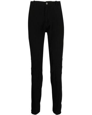 Masnada Waffle-Knit Tapered-Leg Pants - Black
