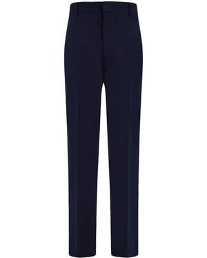 Ferragamo Organic Cotton Pants - Blue