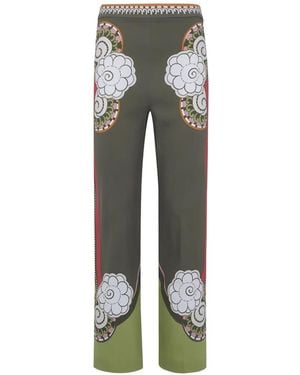 La DoubleJ Ambrosia Placee Graphic-Print Pants - Gray