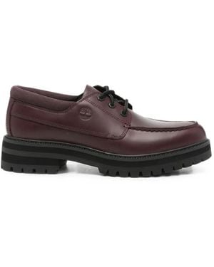 Timberland Logo-Embossed Lug-Sole Loafers - Brown