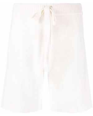 P.A.R.O.S.H. Knitted Drawstring Waist Shorts - White