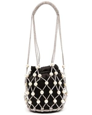 Rosantica Crystal Embellishment Bag - White