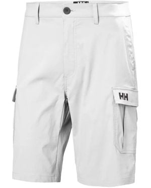Helly Hansen Logo-Patch Cargo Shorts - White