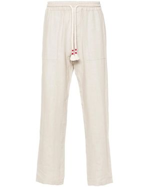 MC2 Saint Barth Straight-Leg Linen Trousers - White