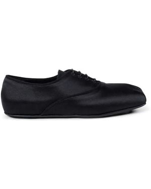 Ann Demeulemeester Tavis Satin Oxford Shoes - White