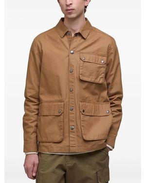 Barbour Button-Fastening Multi-Pocket Overshirt - Brown
