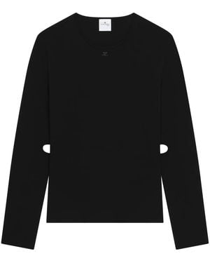 Courreges カットアウト セーター - ブラック