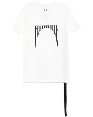 Rick Owens Organic Cotton Graphic Tee - White