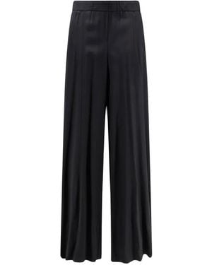 Nude Wide-Leg Trousers - Black