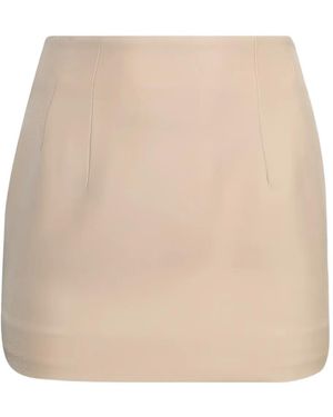 Wardrobe NYC Contour Mini Skirt - Natural