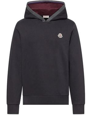 Moncler Hoodie Met Logopatch - Blauw