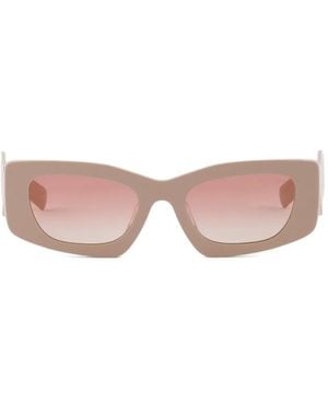 Prada Sunglasses With Triangle Logo - Pink