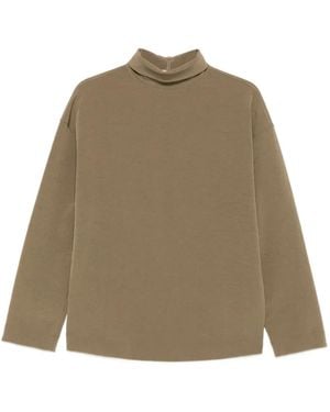 Nanushka Turtleneck Long-Sleeve Top - Natural