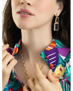 Goshwara G-One Beryl And Morganite Earrings - Black