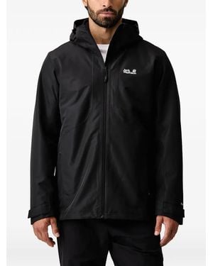 Jack Wolfskin Stonetrail 3In1 Jkt M Hooded Jacket - Black