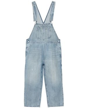 MM6 by Maison Margiela Faded-Effect Dungarees - Blue