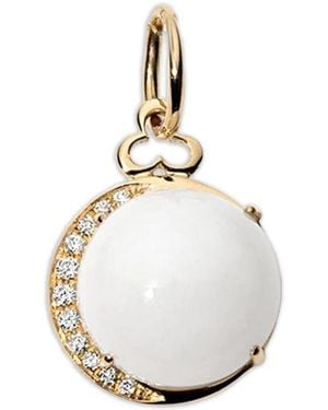 Devon Woodhill Moon Agate And Diamond Pendant - Metallic