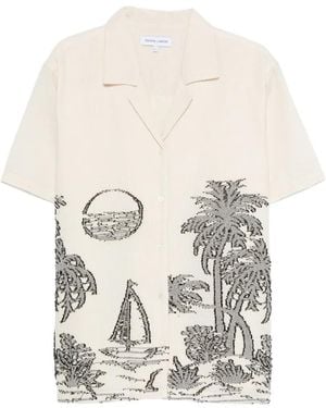 Maison Labiche Tree-Embroidered Shirt - White