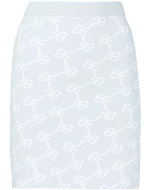 ROKH Rok Met Monogram Patroon - Wit