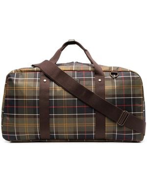 Barbour Check Bag - Brown
