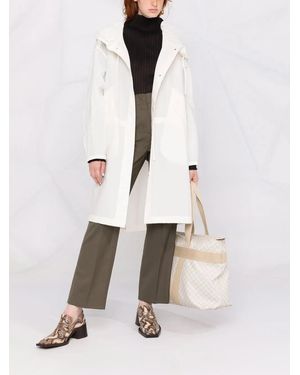 Jil Sander フーデッド レインコート - ホワイト