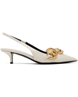Gucci Marinaチェーン スリングバック パンプス - ナチュラル