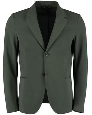 THE (Alphabet) Single-Breasted Two-Button Jacket - Green