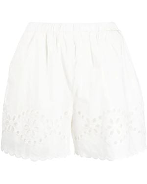RED Valentino Cut-Out Detailing Shorts - White