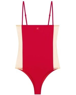 Courreges Illusion Swimsuit - Red