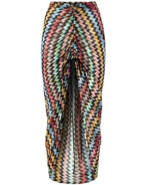 Missoni Chevron Skirt - White