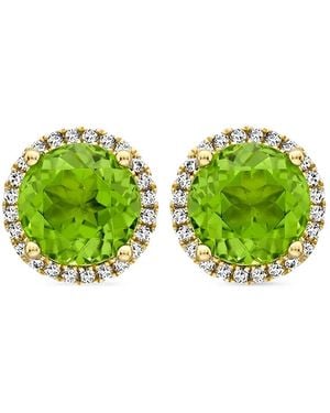 Kiki McDonough Grace Peridot And Diamond Stud Earrings - Green