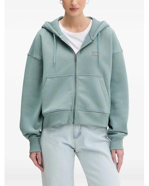 Dickies Oakport Logo-Patch Zip-Up Hoodie - Blue