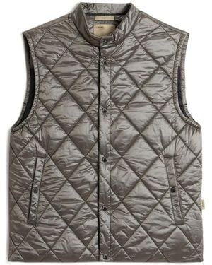 Woolrich Diamond-Quilting Vest - Grey