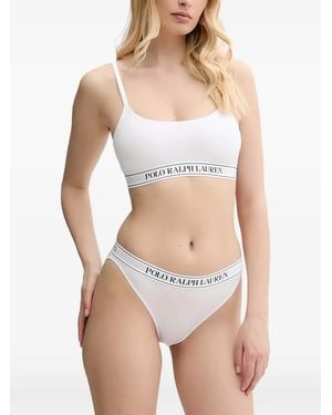 Polo Ralph Lauren Scoop-Neck Bra - White
