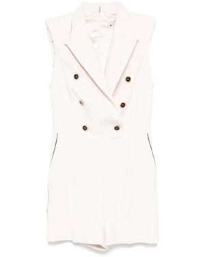 Elisabetta Franchi Doppelreihiger Playsuit - Natur