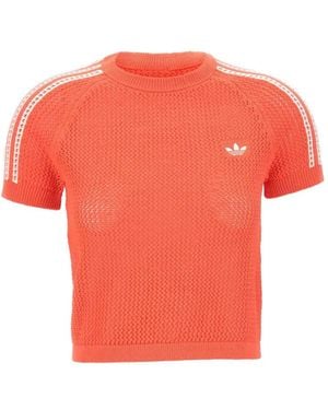 adidas T-Shirt Trefoil En Crochet - Orange