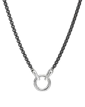 David Yurman Smooth Amulet Box Chain Halskette 2,7Mm - Mettallic