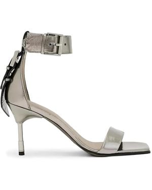 AllSaints Noir Leather Sandals - White