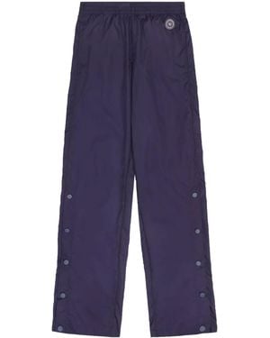 Sporty & Rich Logo-Patch Track Trousers - Blue