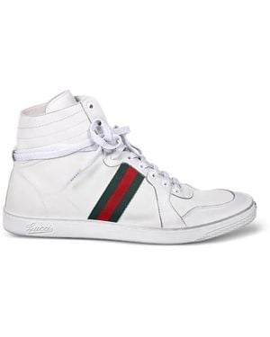 Gucci Sneakers Mit Webstreifen - Weiß