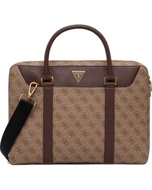 Guess Vezzola Laptop Bag - Brown
