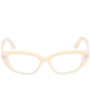 Tom Ford Brille Mit Cat-Eye-Gestell - Weiß