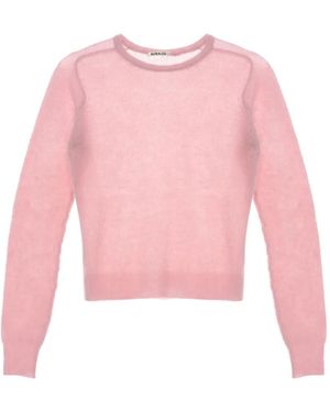 AURALEE Jersey De Lana De Manga Larga - Rosa