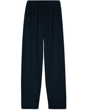 American Vintage Pantalon Droit Padow En Velours Côtelé - Bleu