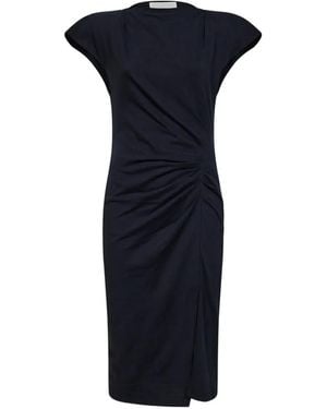 Isabel Marant Gathered Draped Maxi Dress - Blue