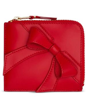 Comme des Garçons Big Bow Zip Wallet - Red