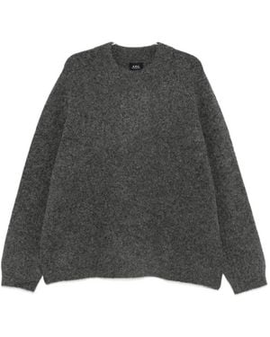 A.P.C. Long-Sleeve Crew Neck Sweater - Gray