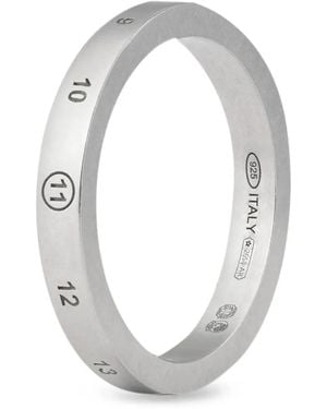 Maison Margiela Numeric-Logo Ring - White