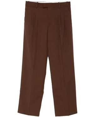Drole de Monsieur Pleated Trousers - Brown