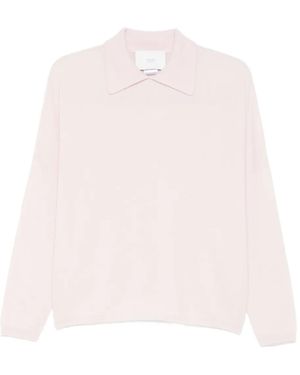 Vanisé Polo-Collar Jumper - Pink